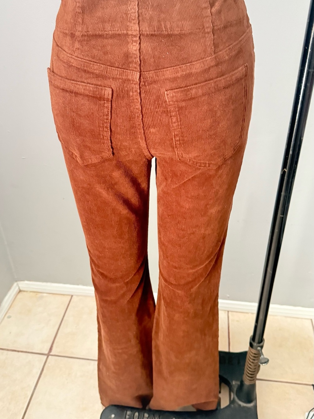 Chocolate Corduroy pants very retro old school style straight leg - Picture 9 of 10